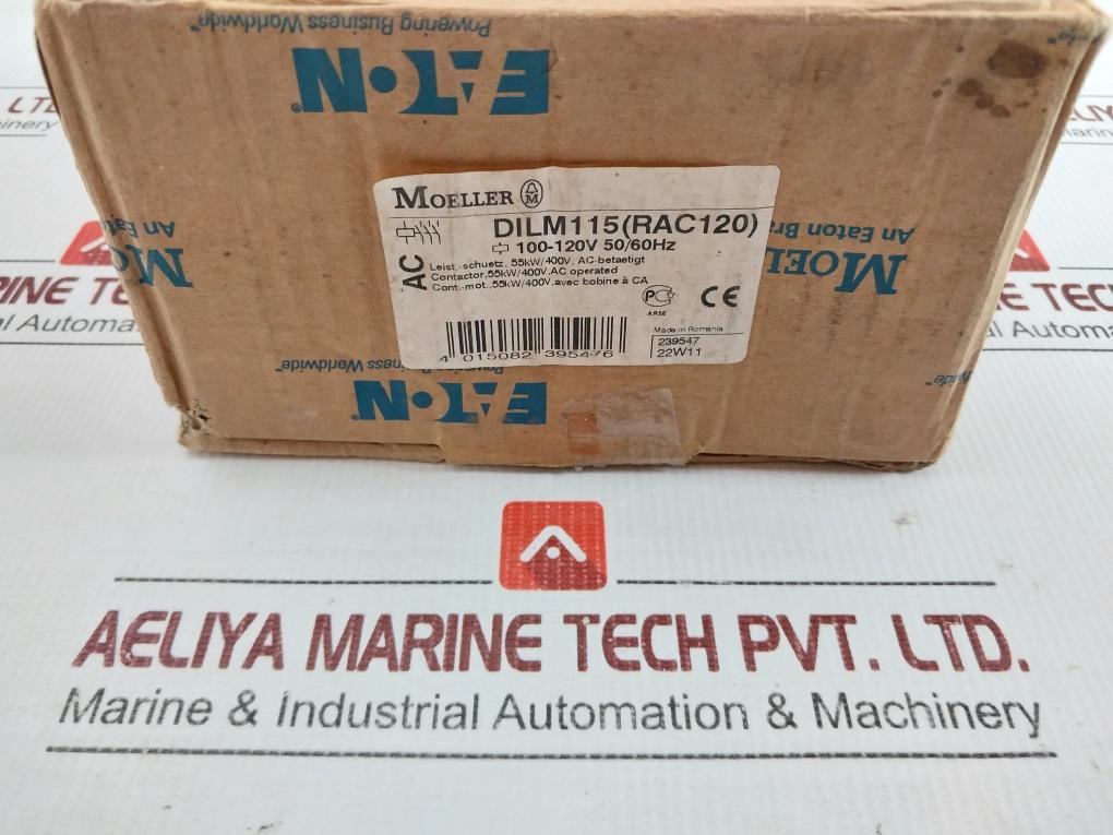 Moeller 100-120V 50/60Hz Contactor Dil M115