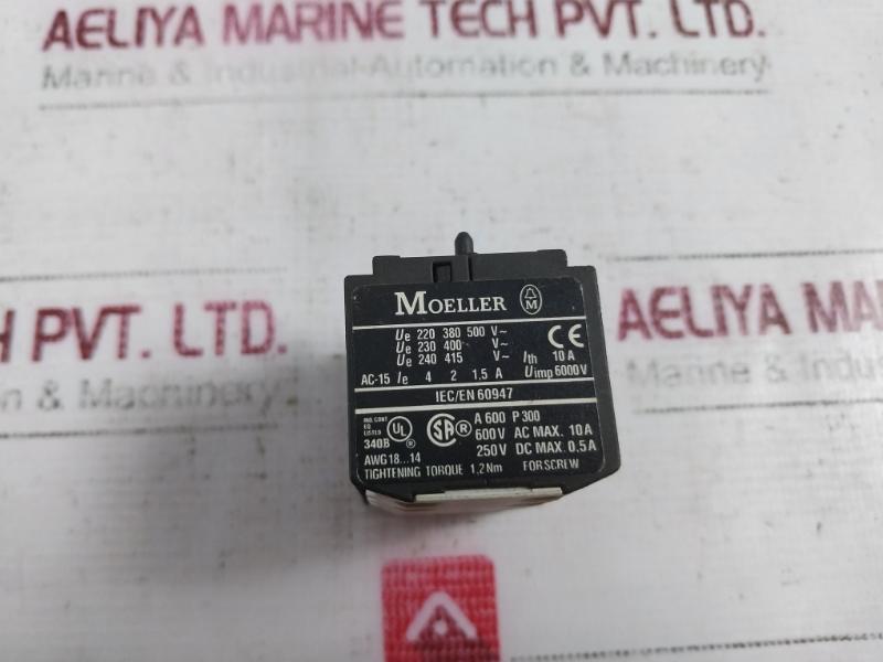 Moeller 11 Dil E Auxiliary Switch Block Awg18…14