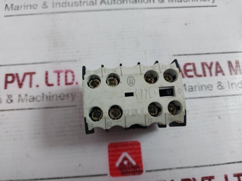 Moeller 22 Dil E Auxiliary Contact Block 6000V 10A Iec/En 60947 A600 P300 1.2 Nm