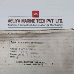 Moeller 4750 Reading Thermometer 20/240 F