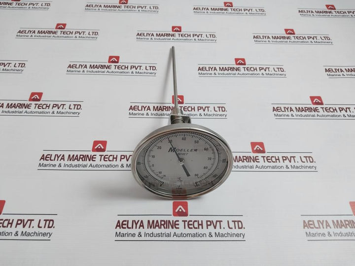 Moeller 5900 S-9 Bimetal Thermometer 0 To 200F 2Subd