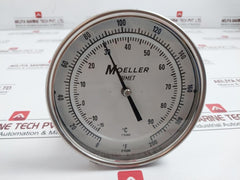 Moeller 5900 S-9 Bimetal Thermometer 0 To 200F 2Subd