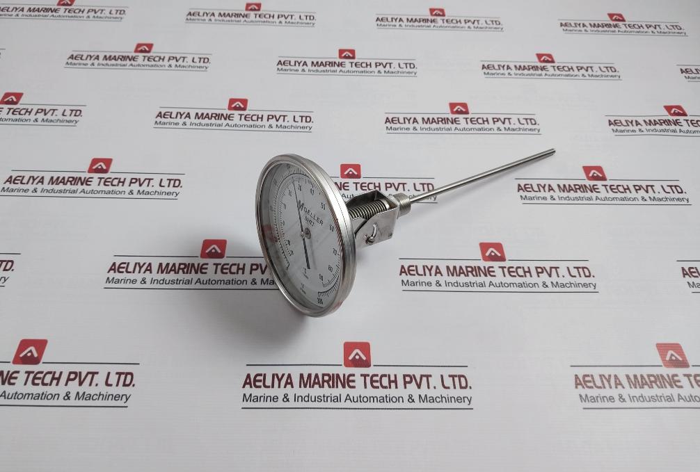 Moeller 5900 S-9 Bimetal Thermometer 0 To 200F 2Subd