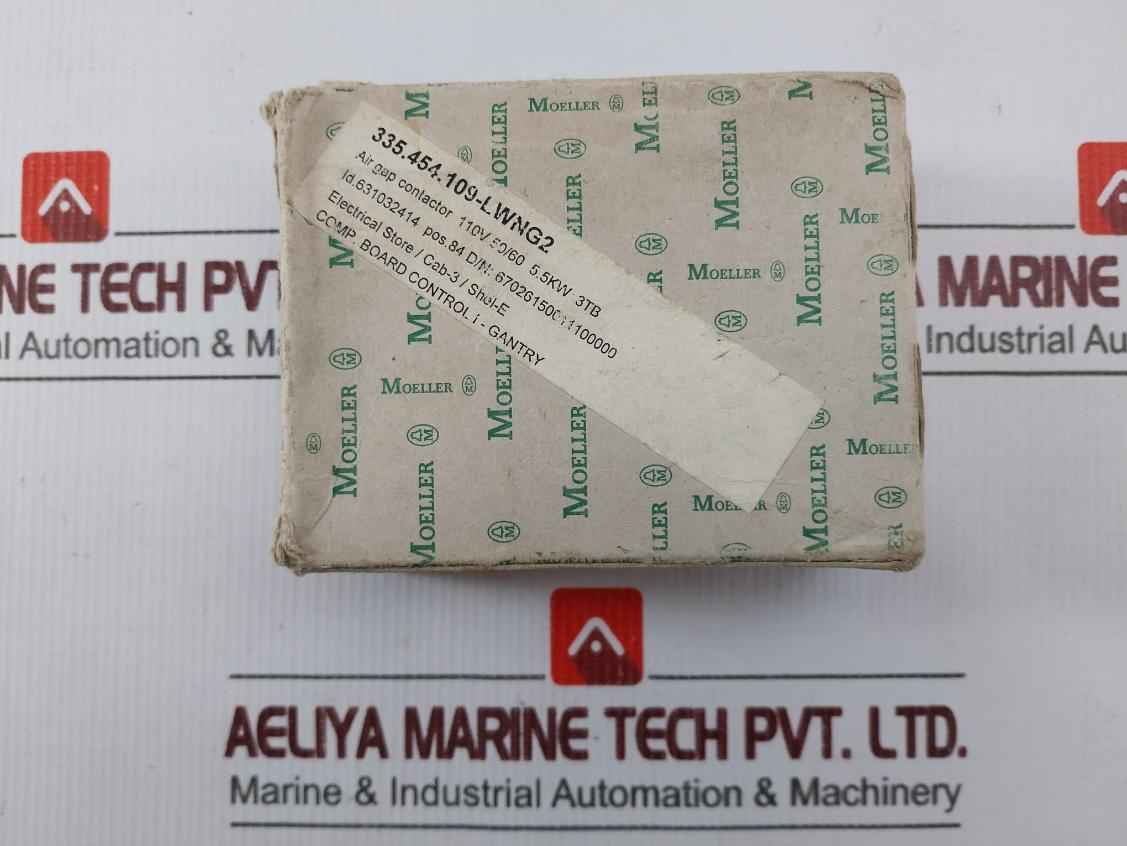 Moeller Dil00Am Air Gap Contactor 3 Pole Break 250Vdc Max 20A 50-60 Hz