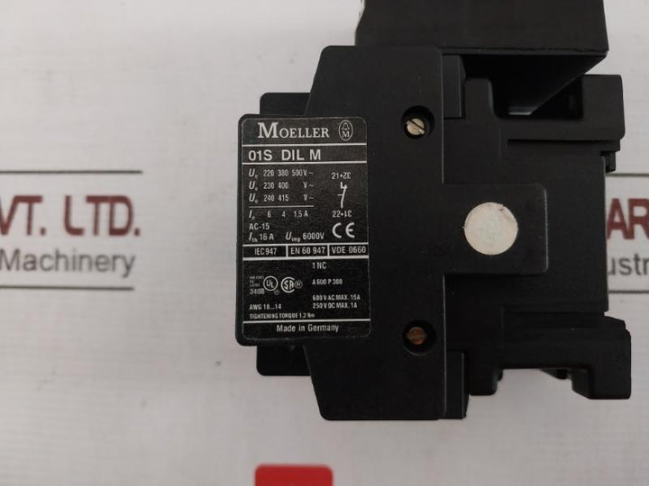 Moeller Dil 00 M Contactor 20A 8000V 3Ph 600V Ac Max Cu 75C Wire 16A 1A