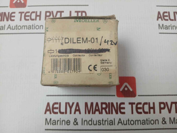 Moeller Dil Em-01 3 Pole Mini Contactor 6000V 20A 50-60Hz