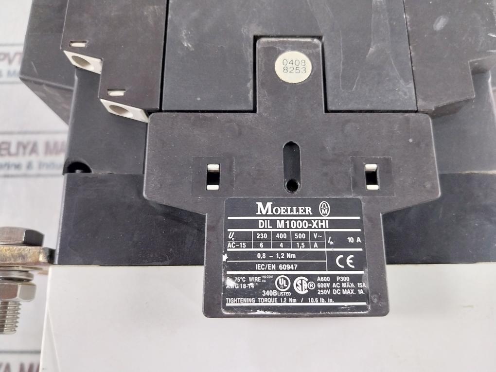 Moeller Dil M185-s Power Contactor Dil M1000-xhi11-si