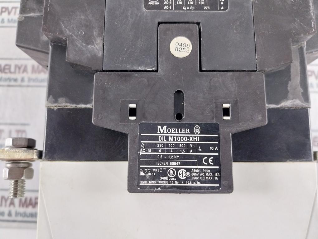 Moeller Dil M185-s Power Contactor Dil M1000-xhi11-si