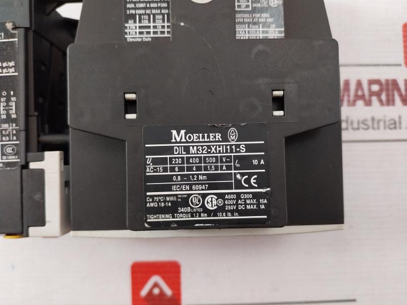 Moeller Dil M 32-10 Contactor With Overload Relay 230V50Hz/240V60Hz 690V A039962