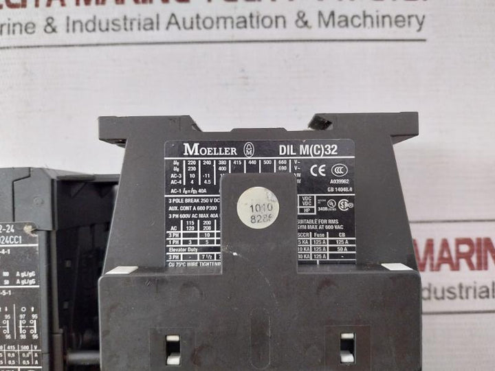 Moeller Dil M 32-10 Contactor With Overload Relay 230V50Hz/240V60Hz 690V A039962