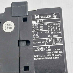 Moeller Dil R 40 Contactor Relay 110v-50/60hz-z-a600 P300