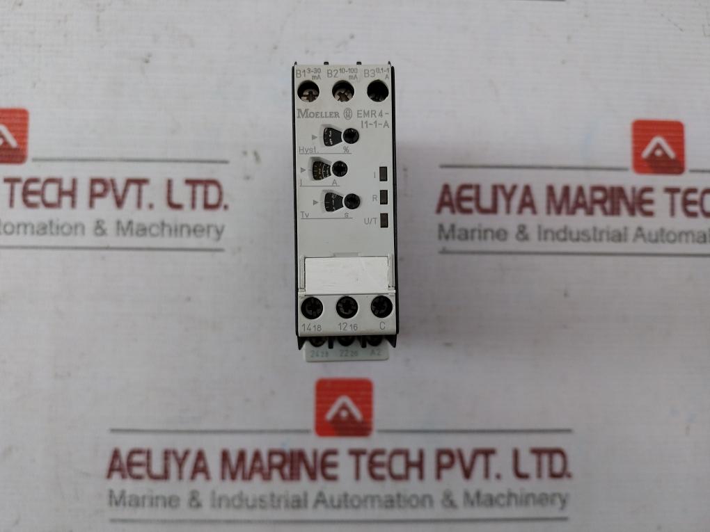 Moeller Emr4-i1-1-a Current Monitoring Relay Ac12 230V 4A Dc12 24V 4A
