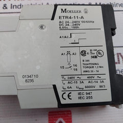 Moeller Etr4-11-a Timer Relay 24…240V 50/60Hz