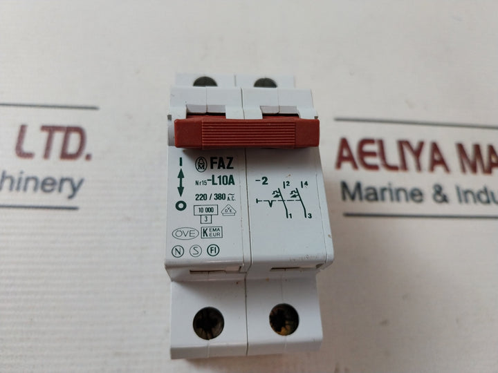 Moeller Faz Nr15-l10A Circuit Breaker 220/380V