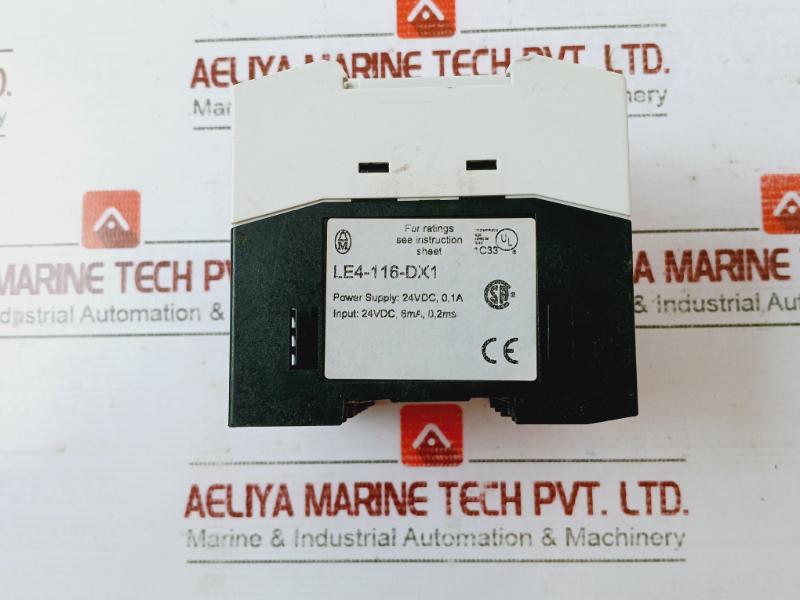 Moeller Le4-116-dx106 Digital Expansion Module 24vdc 0.1a 6ma