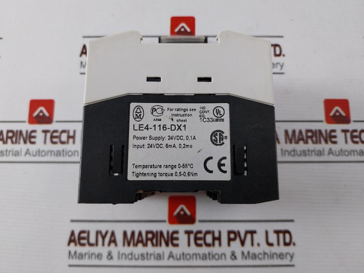 Moeller Le4-116-dx106 Digital Expansion Unit Incremental 24 Vdc 6 Ma