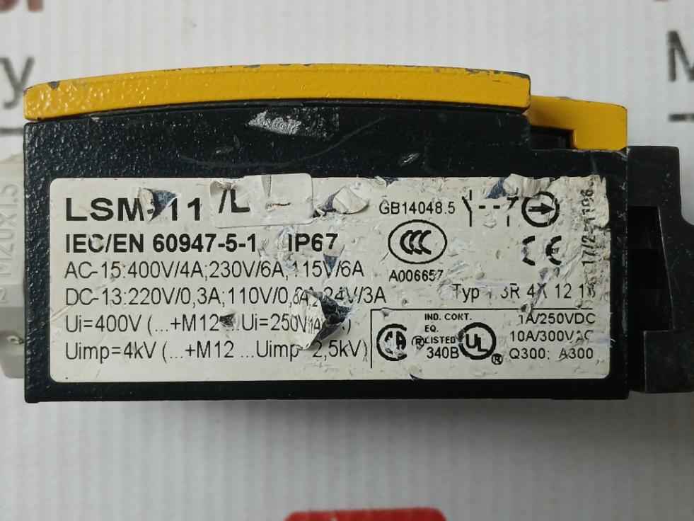 Moeller Lsm-11L Safety Position Switch Iec/En 60947-5-1 Ip67