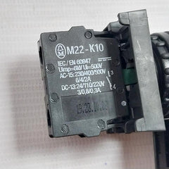 Moeller M22-k10 Pushbutton Contact Block 10A 600Vac A600 Q300 Iec/En 60947