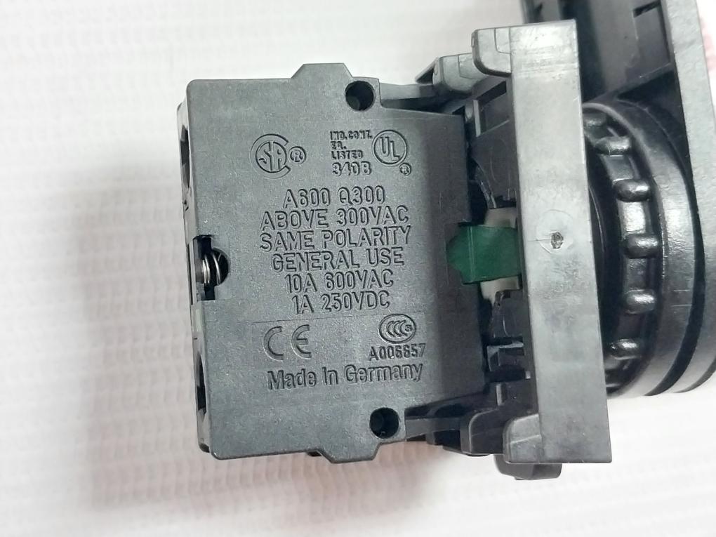 Moeller M22-k10 Pushbutton Contact Block 10A 600Vac A600 Q300 Iec/En 60947
