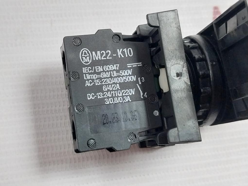 Moeller M22-k10 Pushbutton Contact Block A600 Q300 10A 600Vac