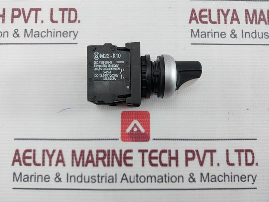 Moeller M22-k10 Selector Switch A600 Q300 10A 600Vac A006657 6Kv