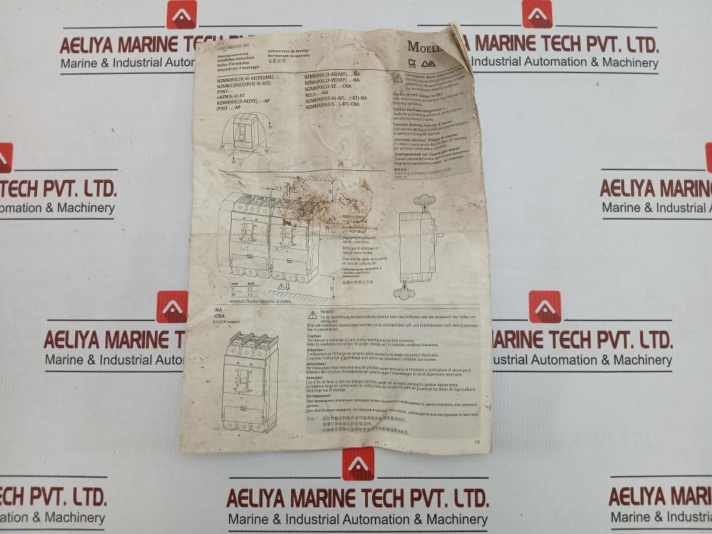 Nzm 3-xr Remote Operator Circuit Breaker 208-240Vac 350Va Moeller