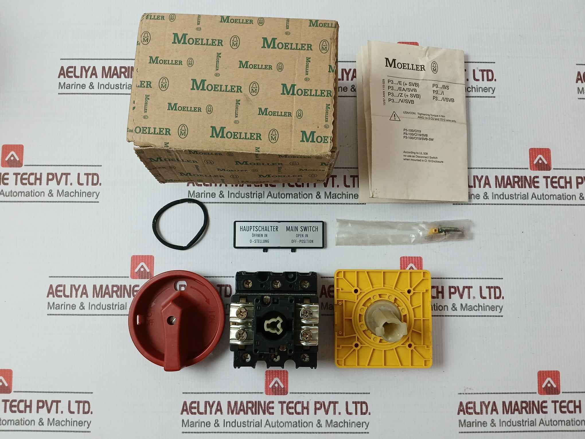 Moeller P3-63/V/Svb Rotary Disconnect Circuit Interrupter 60Amp 600Vac