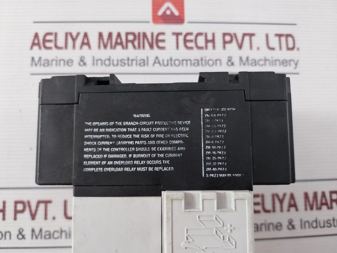 Moeller Pkz 2 Magnetic Motor Protector 0.6-40A 50/60Hz 65Ka-480Vac 690V 14-awg