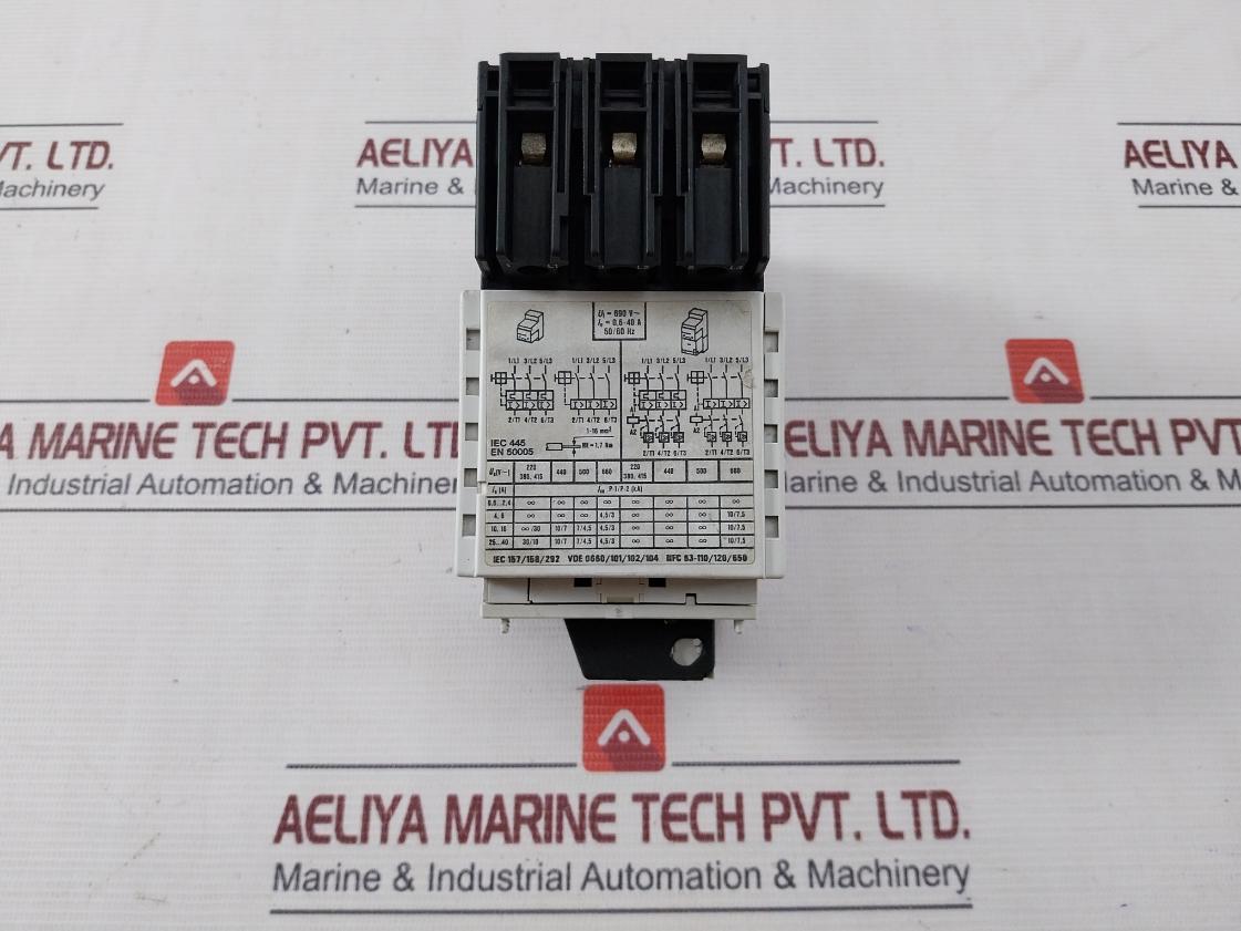 Moeller Pkz 2 Magnetic Motor Protector 50/60Hz 14-awg 42Ka-600Vac 16Lb-in