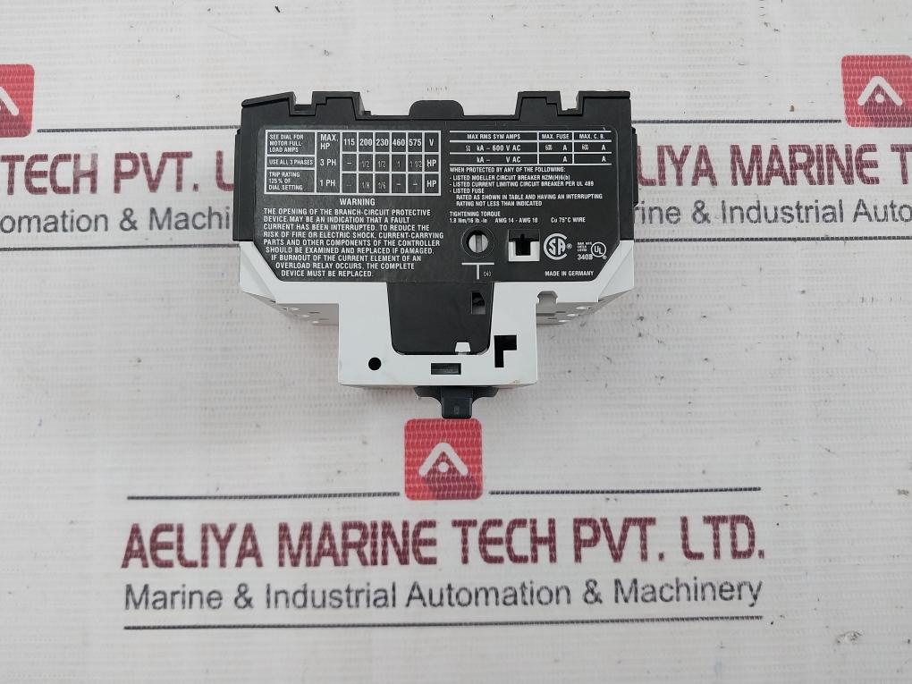 Moeller Pkzm0-2,5 Transformer-protective Circuit-breaker 50/60Hz