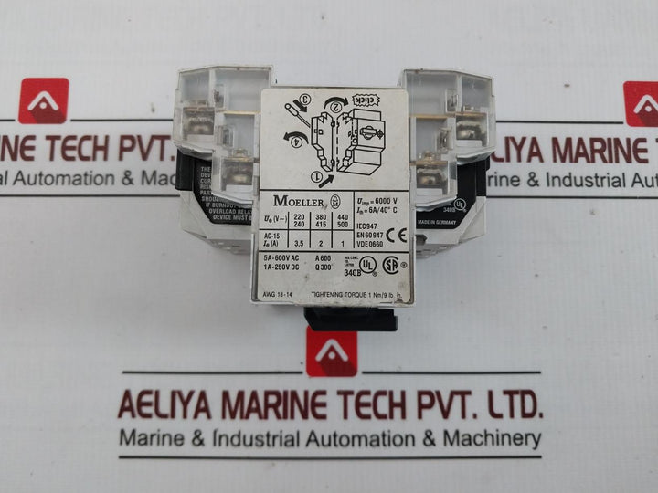 Moeller Pkzm0-4 Motor-protective Circuit-breaker 5A-600Vac A600