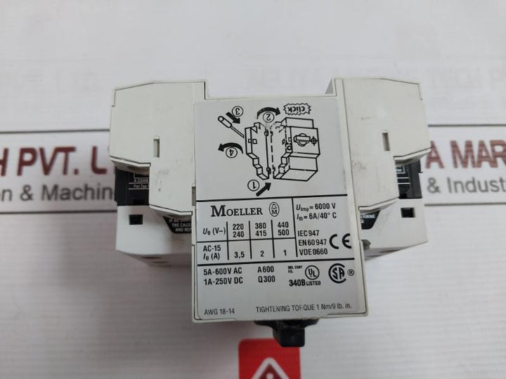 Moeller Pkzm0-6,3 Motor-protective Circuit-breaker 6000V Nhi11-pkz0 Iec 947