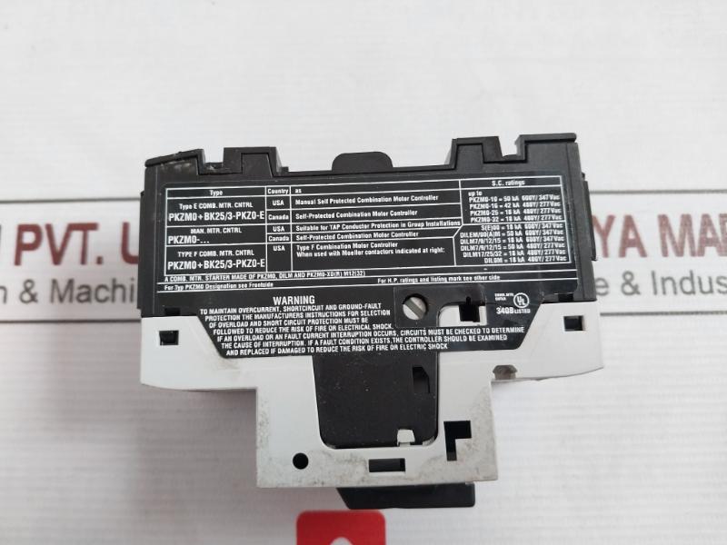 Moeller Pkzm0-6,3 Motor-protective Circuit-breaker 6000V Nhi11-pkz0 Iec 947