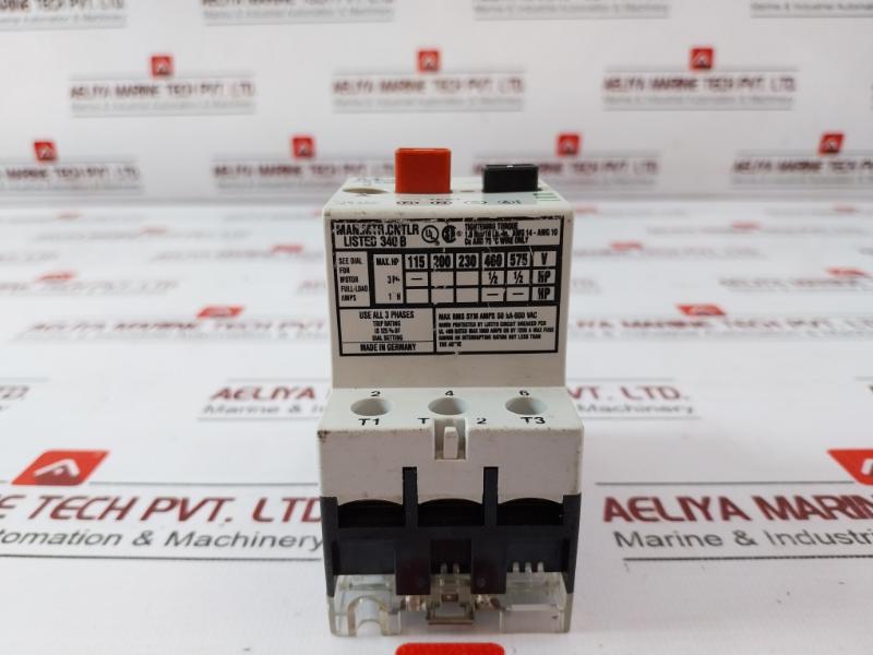 Moeller Pkzm 1-0,4 Thermal Magnetic Circuit Breaker 50/60Hz Uimp=6000V