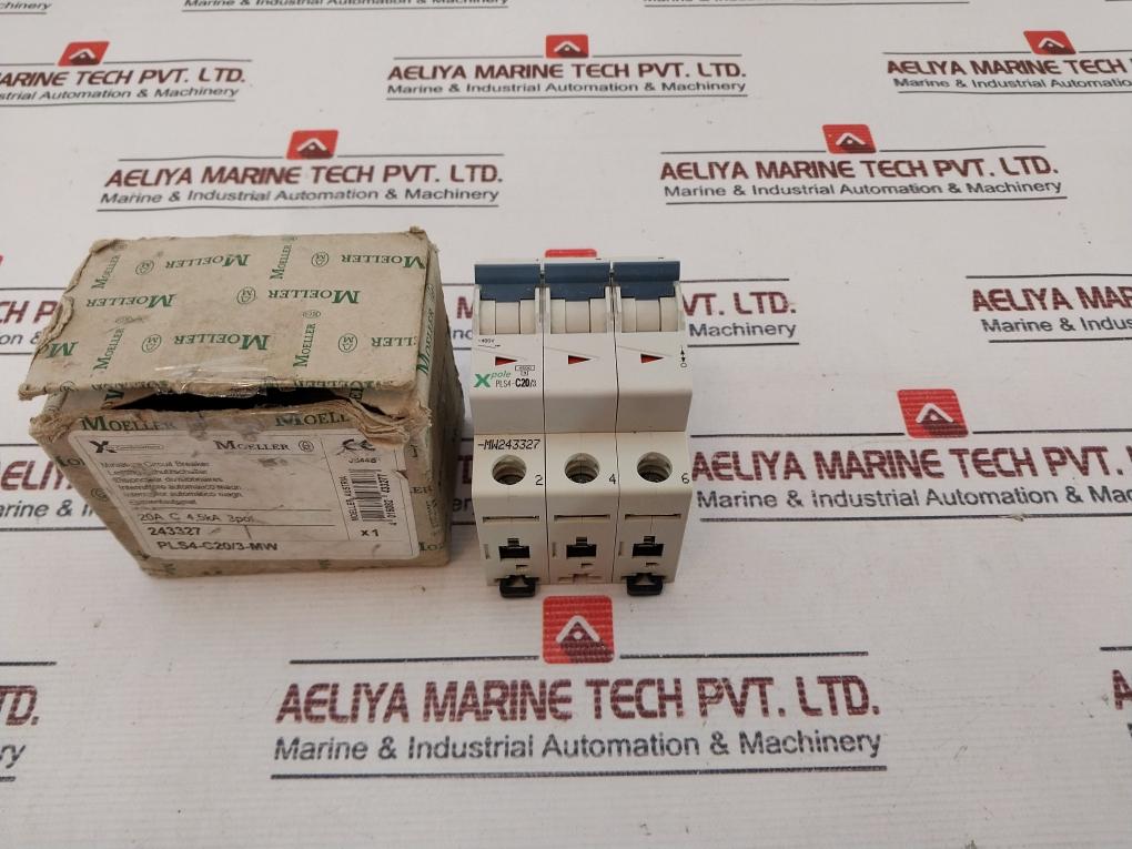 Moeller Pls4-c20/3-mw Miniature Circuit Breaker