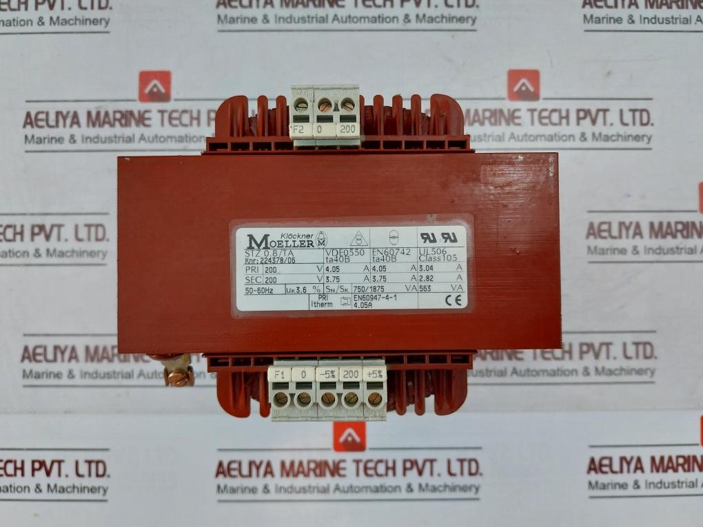Moeller Stz 0.8/Ta Control Transformer, 50-60Hz