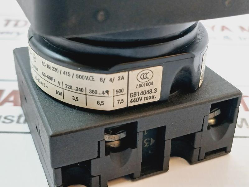 Moeller T0-1-15431 Control Switch Vde 0660 16A,600Vac Iec/En 60947 440V Max 340B