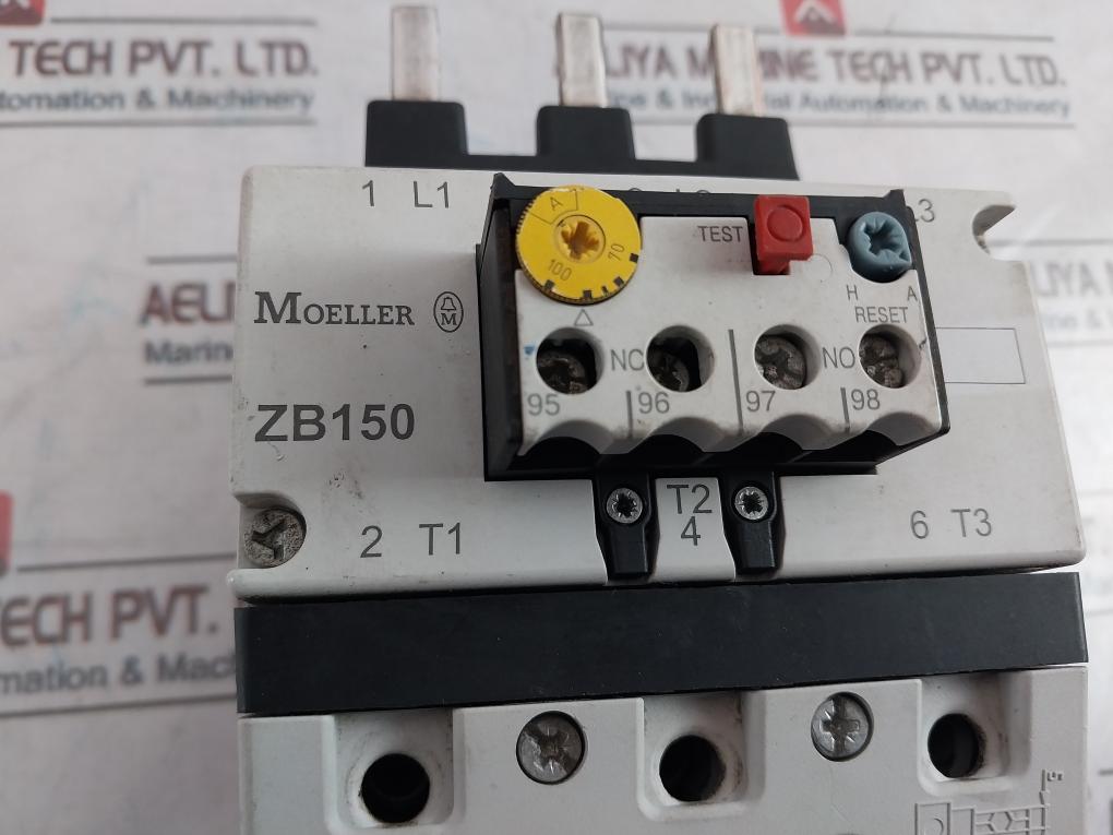 Moeller Zb150-100 Thermal Overload Relay Ptb 04 Atex 3022 600 Volts Ac