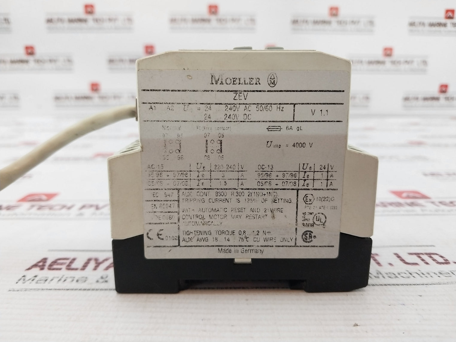 Moeller Zev-xsw-25 Current Sensor Set 240V Ac 50/60 Hz