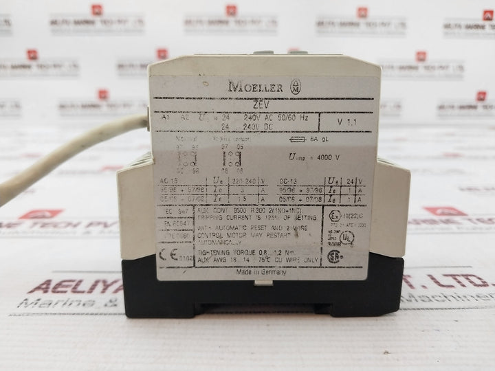 Moeller Zev-xsw-25 Current Sensor Set 240V Ac 50/60 Hz
