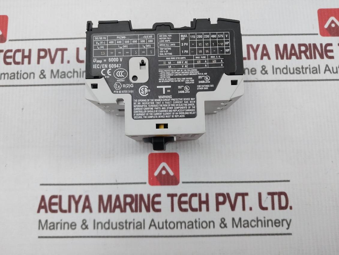 Moeller Pkzm0-2,5 Motor Protection Circuit Breaker 1.6–2.5A