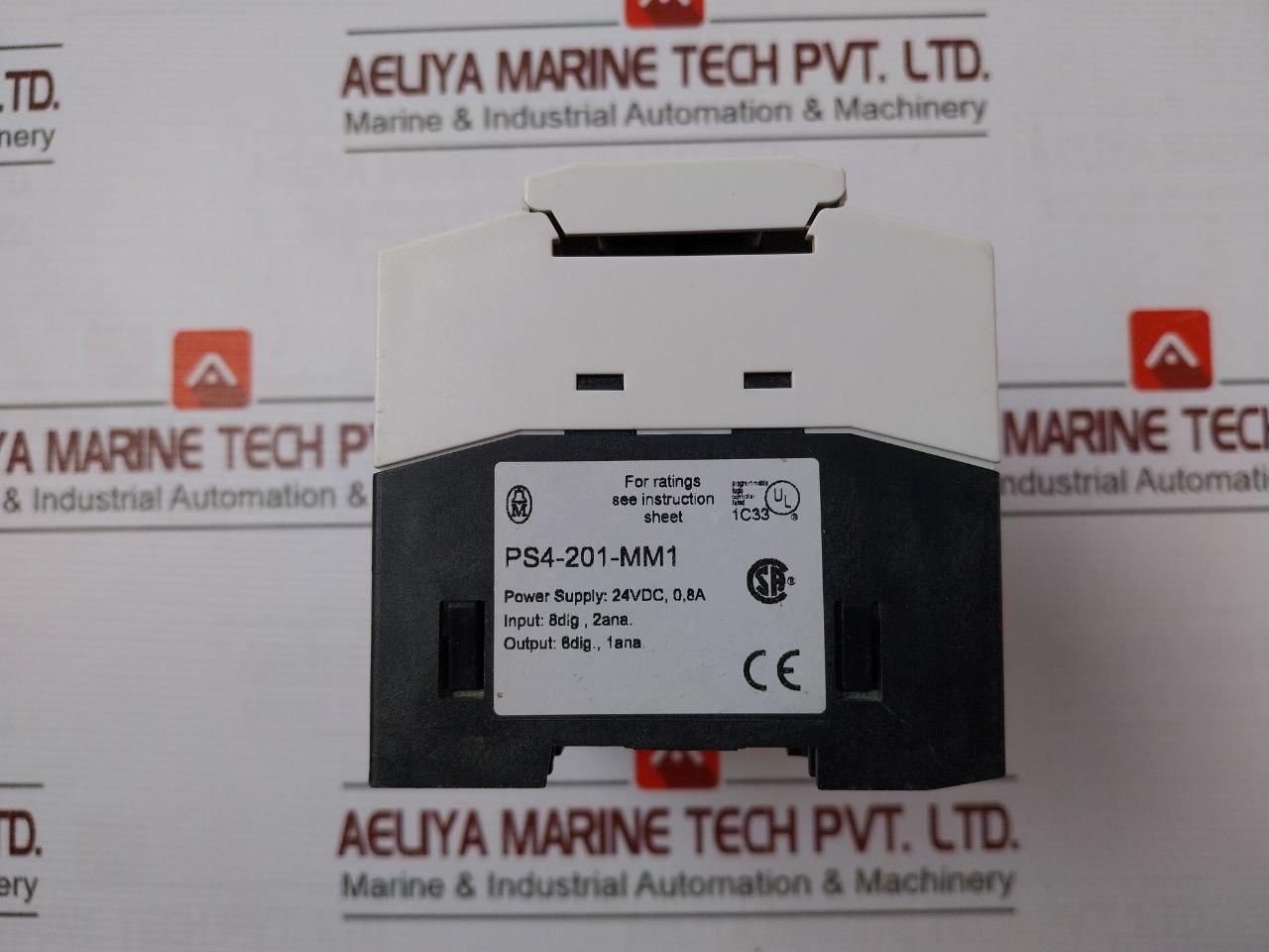 Moeller Ps4-201-mm1 Programmable Logic Controller 24Vdc 0.8A 8Dig 2Ana