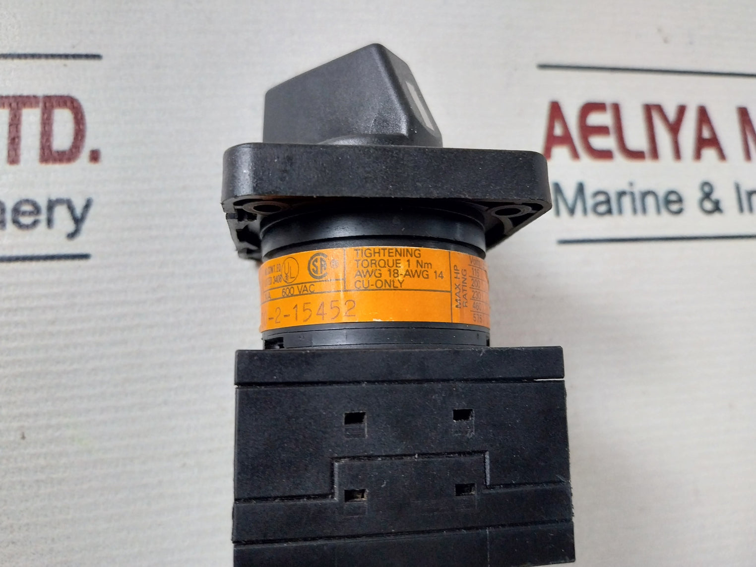 Moeller To-2-15452 Control Switch 14A 600 Vac