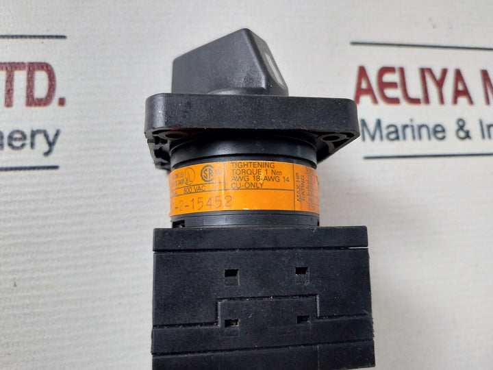 Moeller To-2-15452 Control Switch 14A 600 Vac