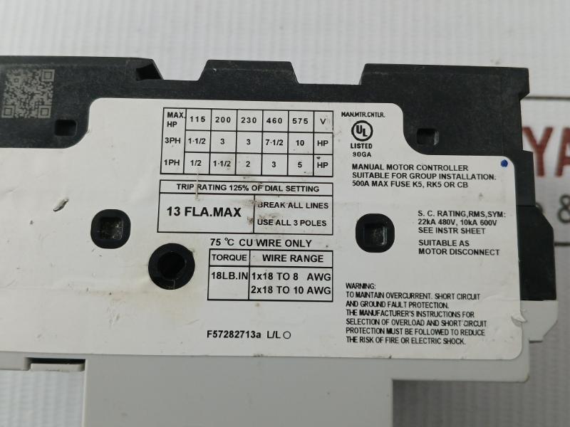 Mog-s1-1300 L&T 690V 50/60Hz Motor Protection Circuit Breaker