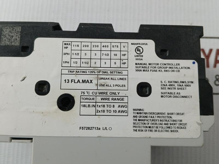 Mog-s1-1300 L&T 690V 50/60Hz Motor Protection Circuit Breaker
