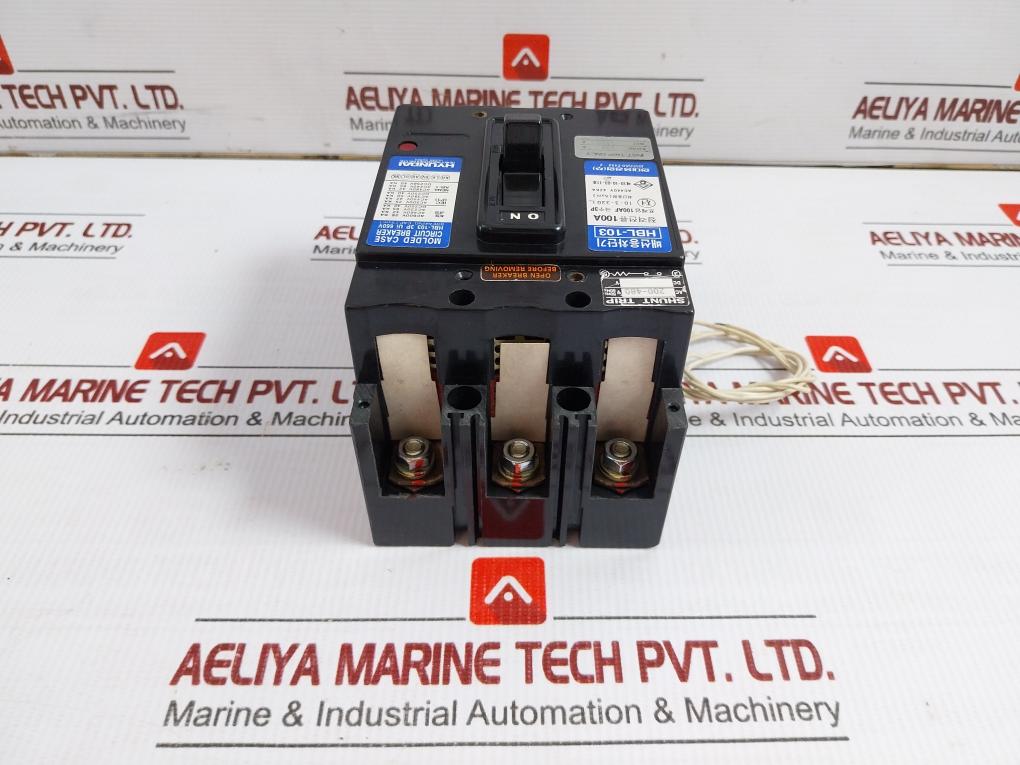 Molded Case Circuit Breaker Hbl-103 Hyundai Ac200-480V 100A