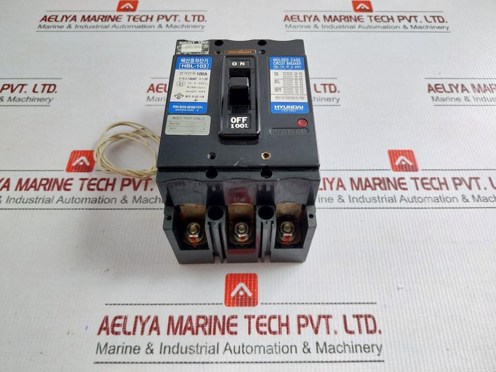 Molded Case Circuit Breaker Hbl-103 Hyundai Ac200-480V 100A