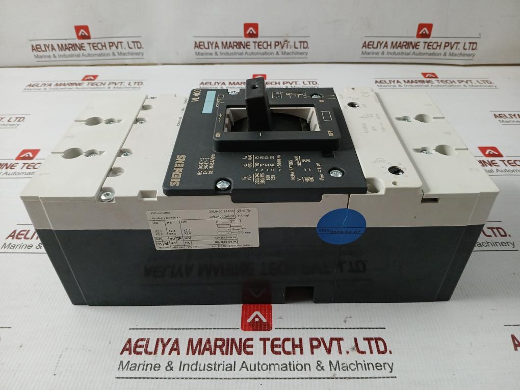 Molded Case Circuit Breaker 3Vl4731-2Dc36-0Ab1 Siemens 415V Ac 50/60Hz