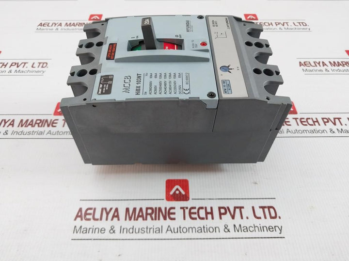 Molded Case Circuit Breaker Ac200-230V 50/60Hz Hyundai Hibx 103Nt